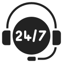 24-hours-support icon