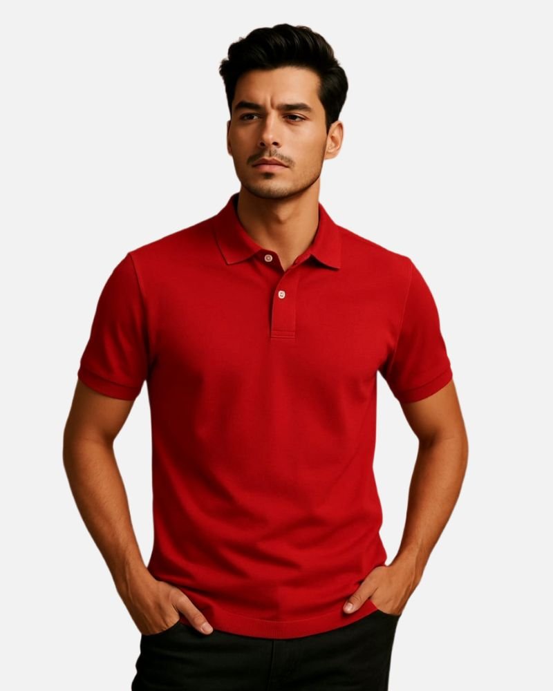 Premium Men’s red Polo shirt