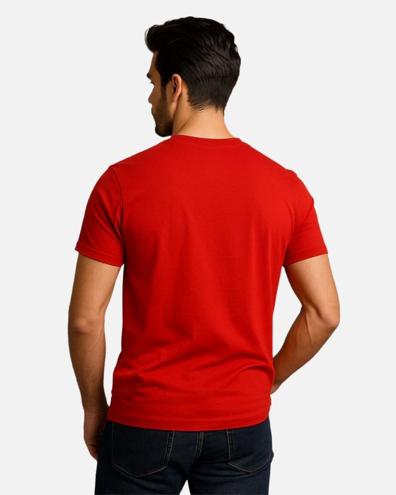 Red Crewneck t-shirt (backside)