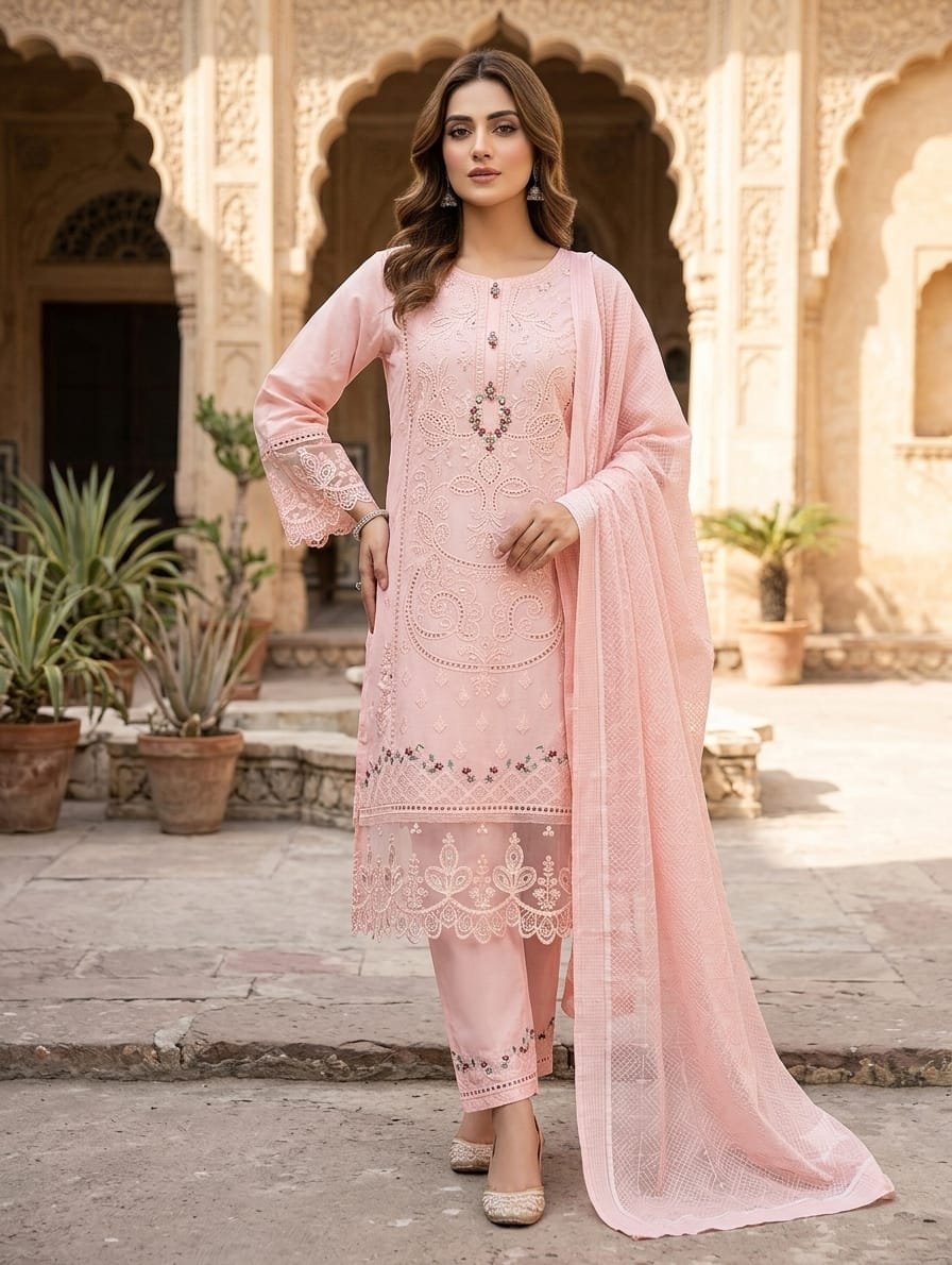Stitched women Lawn Suits - Image 2